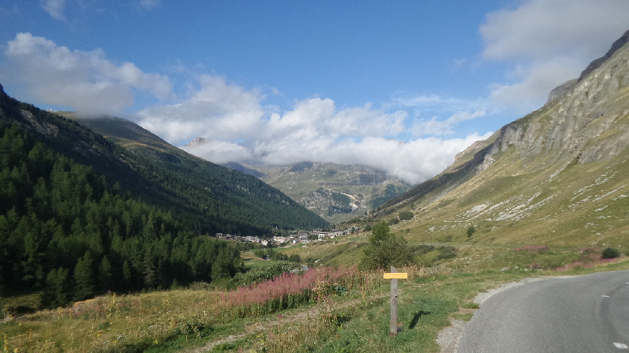 Blick zurck nach Val d'isere