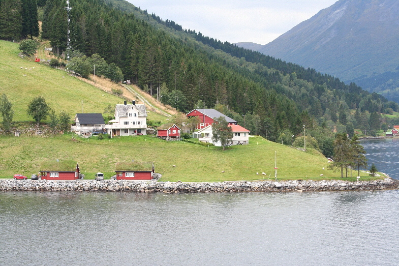 typische norwegische Häuser