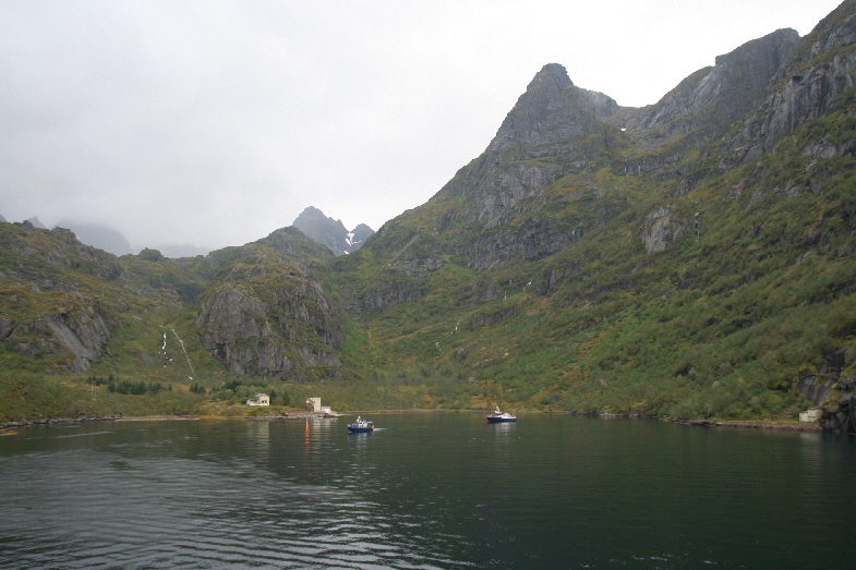 Hier die Wendeplatte, die Trollfjord kann auf der Stelle drehen